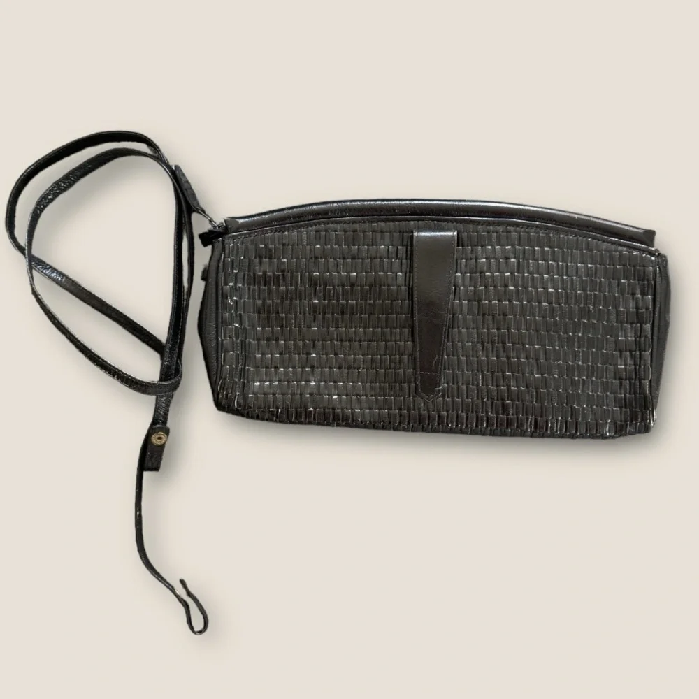 Fendi leather clutch